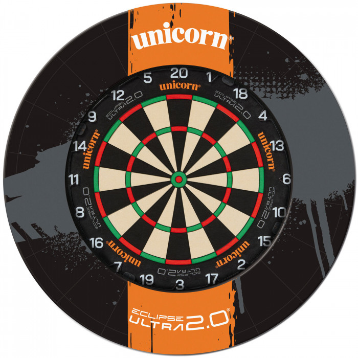 Unicorn Professional Dartboard Surround Ultra 2.0 - Schwarz/Grau/Orange
