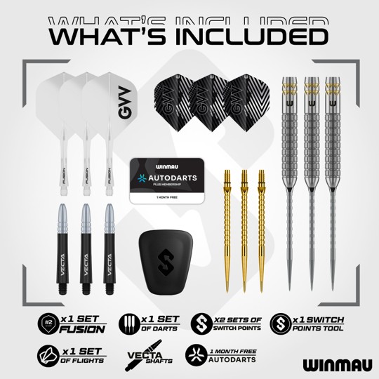 Gian van Veen W Max 90% Switch Point Winmau - Steeldart