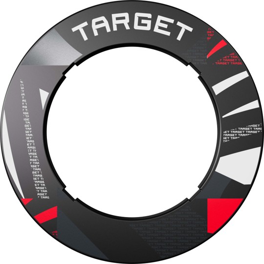 Target Patterned Notched Dartboard Surround