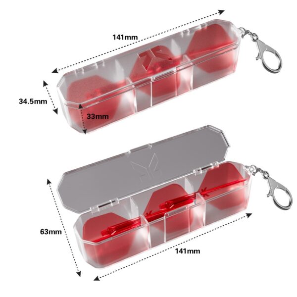 Target K-Flight Case KC01 Flight Aufbewahrungsbox - Clear