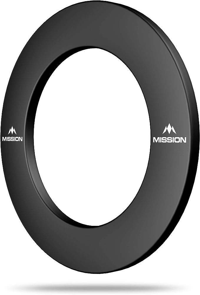 Dartboard Misson Surround - Pro Heavy Duty - black with Logo