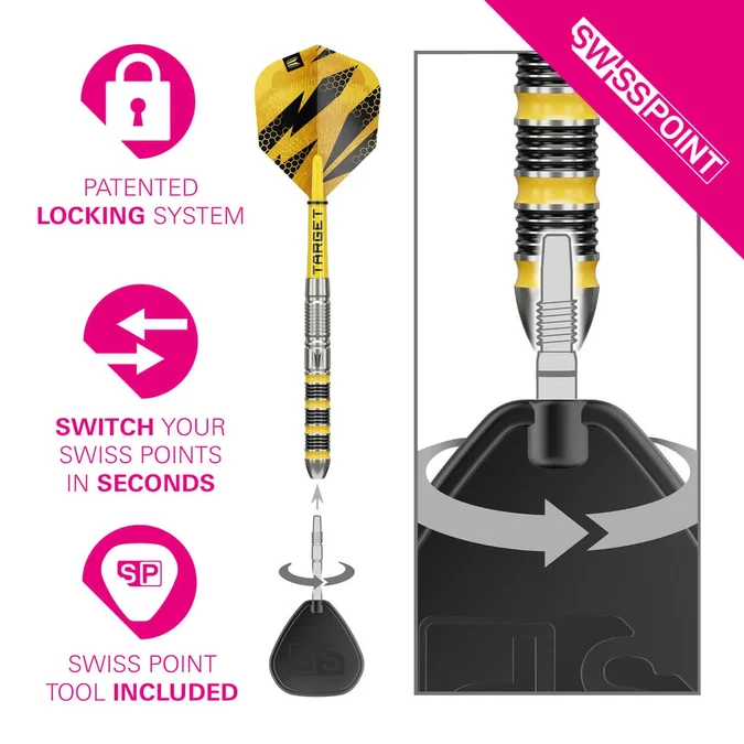 Target BUZZ 01 - 90% Tungsten - Swisspoint - Steeldart