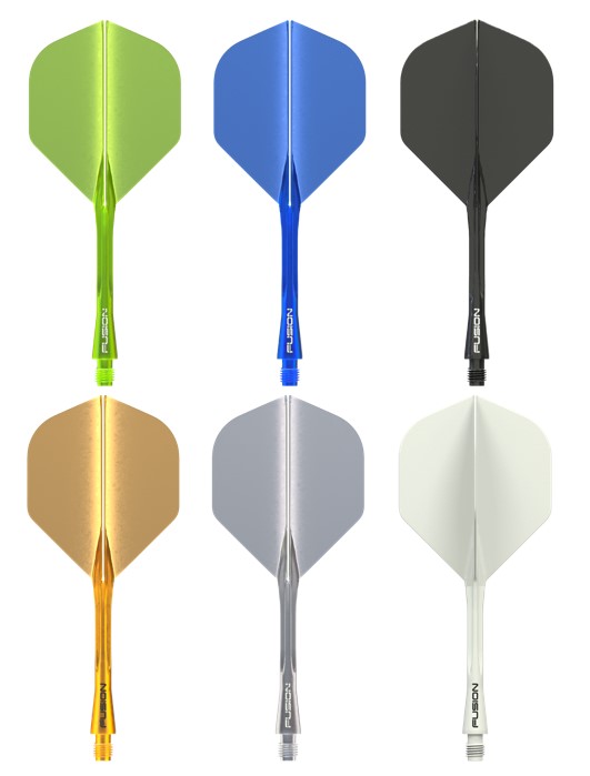 Winmau Fusion No2 Integrated Flight & Shaft - Yellow