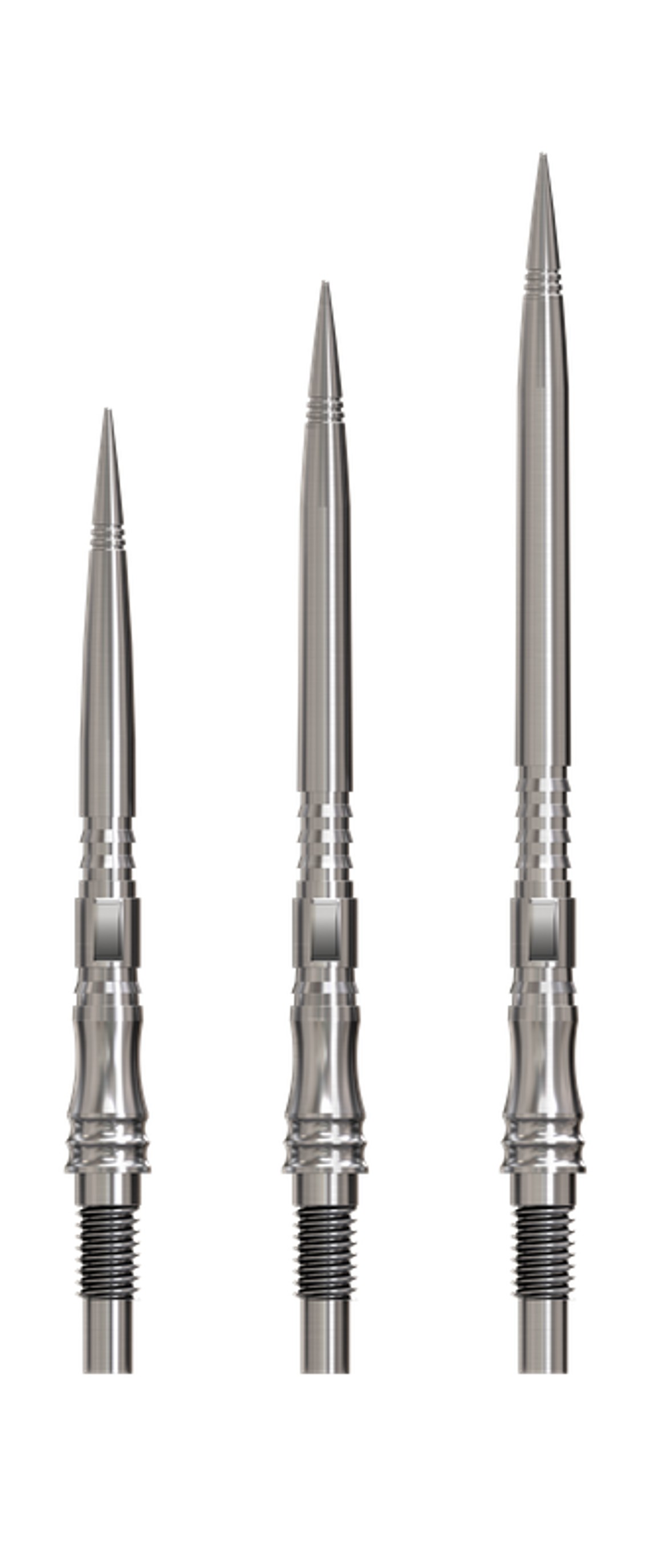 Harrows Apex Axis - Quick Points - QP Steeldartspitzen - Silber