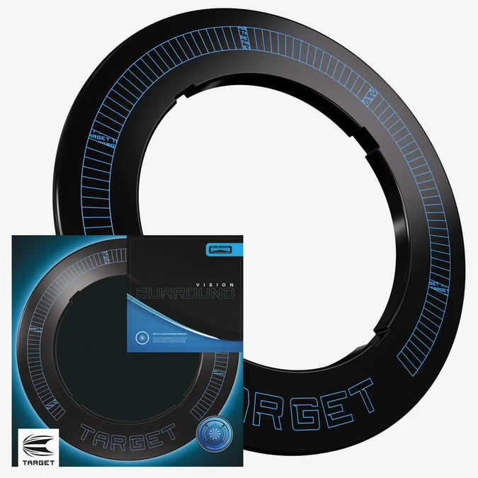 Target Corona Vision Notched Dartboard Surround mit LED Beleuchtung