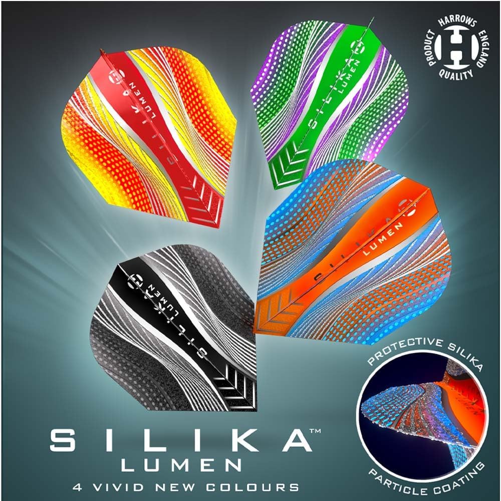 Harrows Silika Dart Flights No.6 - Black
