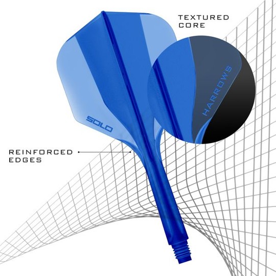 Harrows Solo Integrated Flight- Shaftsystem - No2 Standard - Blau