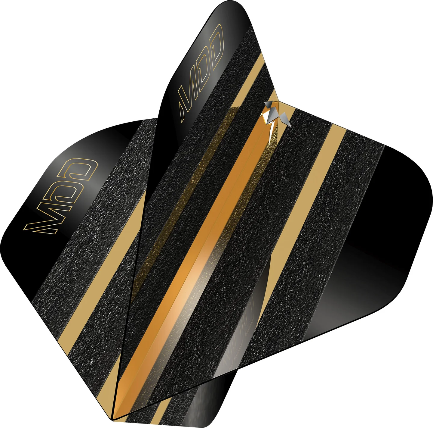 Mike De Decker Mission Dart Flights - Black/Gold - No2