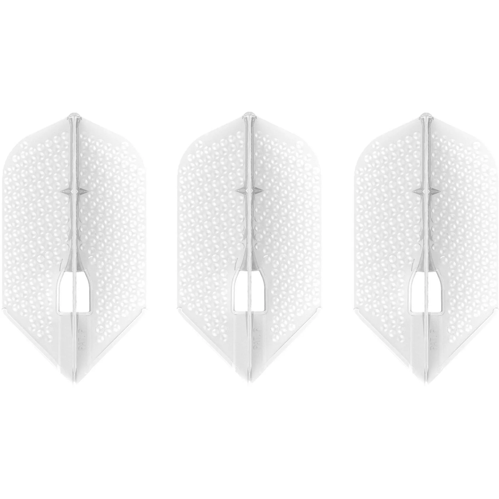 L-Style L6 Pro Champagne Dimple Slim Flights - Pearl White