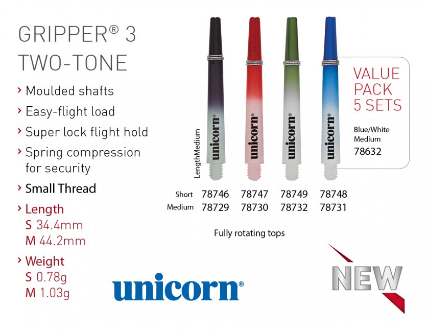 Unicorn Gripper 3 Two-Tone Shaft - Medium