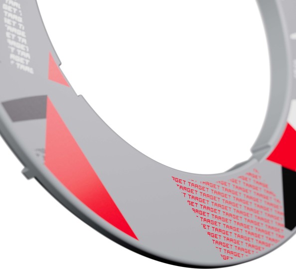 Target Patterned Notched Dartboard Surround